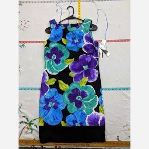 Women's Size 8 AB Studio Sleeveless Floral Stretch